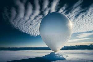 väder ballong. neuralt nätverk ai genererad foto