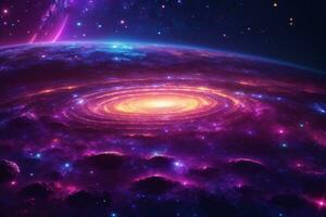 galax textur bakgrund, galaktisk strukturera, Plats textur bakgrund, neon Plats bakgrund, galax bakgrund, ai generativ foto
