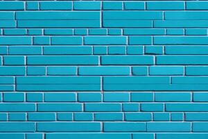 blå tegel vägg bakgrund, blå vägg bakgrund, tegel vägg bakgrund, vägg bakgrund, tegel bakgrund, tegel vägg textur bakgrund, tegel mönster, ai generativ foto