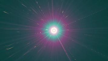 neonbelysning med färgglada strålar 4k uhd 3d illustration foto