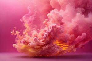 rosa rök tapet, rök bakgrund, rök effekter bakgrund, rök tapeter, färgrik rök bakgrund, abstrakt rök tapeter, ai generativ foto