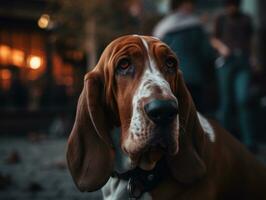 beagle hund skapas med generativ ai teknologi foto