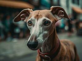 azawakh hund skapas med generativ ai teknologi foto