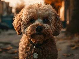 bolognese hund skapas med generativ ai teknologi foto