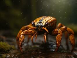 scorpion porträtt skapas med generativ ai teknologi foto