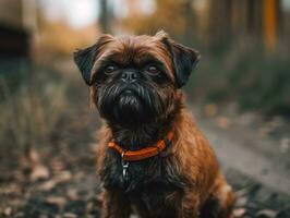 bryssel griffon hund skapas med generativ ai teknologi foto