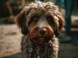 barbet hund skapas med generativ ai teknologi foto