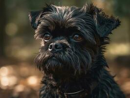 affenpinscher hund skapas med generativ ai teknologi foto