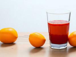 färsk frukt juice i de glas - ai generativ foto