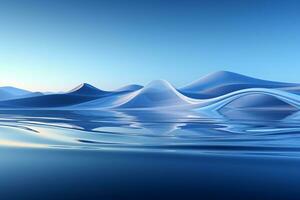 abstrakt sjö bakgrund. ai generativ foto