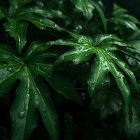 grön blad texturer - intim fotografi, genererad ai bild foto