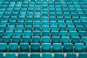 tömma säten stadion händelse. generera ai foto