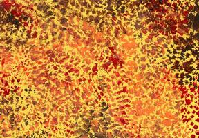 orange-gul prickar akryl olja målning textur foto