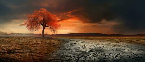 klimat ändring bakgrund global uppvärmningen begrepp ai generativ foto