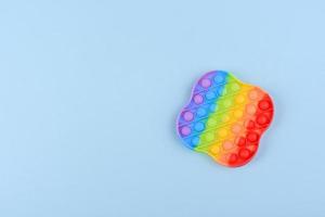 ljusa färgglada barnleksaker gjorda av silikon för att lindra stress