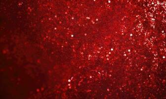 vibrerande röd glitter textur. skapas med ai foto