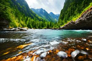 hd tapet skön landskap ultra hd solnedgång tapeter topp hd landskap, grön bakgrund 4k, 8 K, 16k, hög upplösning och filmiska fotografi. ai genererad foto