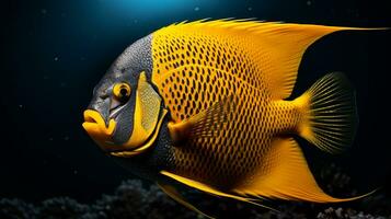 vilda djur och växter fotografi av Foto av angelfish. generativ ai
