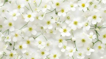 Gypsophila blomma mönstrad bakgrund. blomma textur bakgrund. generativ ai foto