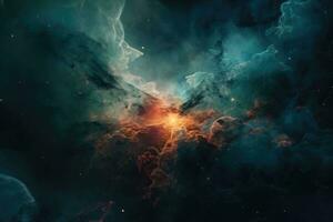 ändlös nebulosa galax bakgrund för din Nästa projekt generativ ai foto