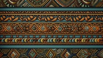 färgrik afrikansk stam- mönster för textil- design och Hem dekor foto