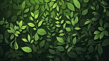 frodig grön lövverk bakgrund för naturtema mönster foto