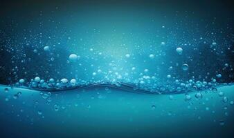 uppfriskande blå vatten stänk bakgrund med Plats för text foto