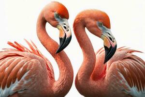 graciös flamingo par i hög upplösning foto
