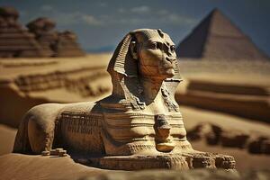 miniatyr- bra sfinx av egypten i hög detalj foto
