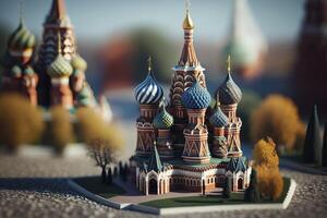 miniatyr- st basilika katedral i moskva ryssland foto