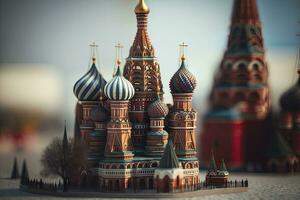 miniatyr- st basilika katedral i moskva ryssland foto