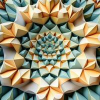pastell geometrisk kalejdoskop mönster foto