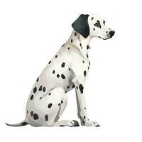 minimalistisk dalmatian vattenfärg målning på mjuk pastell bakgrund perfekt för inbjudningar och foto