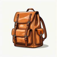 minimalistisk animering av en ryggsäck ai genererad foto