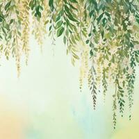 luxury vattenfärg eukalyptus bakgrund foto
