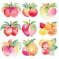 vattenfärg frukt ClipArt foto