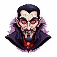 vampyr dracula blod halloween illustration skrämmande Skräck design tatuering vektor isolerat klistermärke fantasi foto