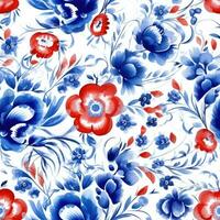 retro årgång utsmyckad prydnad bricka glaserad portugisiska mosaik- mönster blommig blå fyrkant konst foto