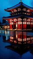 japan zen tempel todai landskap panorama se fotografi sakura blommor pagod fred tystnad foto