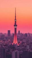 japan zen tokyo TV torn landskap panorama se fotografi sakura blommor pagod fred tystnad foto