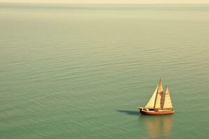 Yacht båt hav segling vind hastighet navigering frihet avslappning strömma romantisk fotografi antenn foto