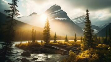 paradis panorama beslag fredlig landskap frihet scen skön natur tapet Foto