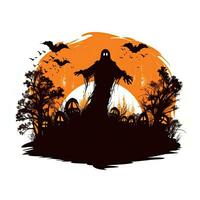 halloween ClipArt illustration vektor tshirt design klistermärke skära klippbok orange tatuering foto