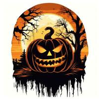 domkraft lykta pumpa halloween ClipArt illustration vektor tshirt klistermärke skära klippbok tatuering foto