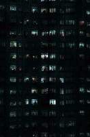 dyster sovjet byggnader ryssland depressiv bekvämlighet tapet smartphone Foto Fasad natt lampor