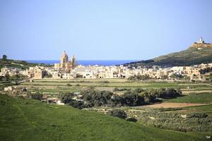 landskap av gozoön i malta foto