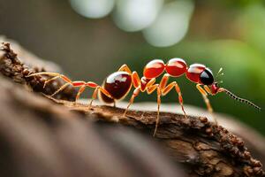 Foto tapet de insekt, röd, myra, myra, myra, myra, myra, myra,. ai-genererad