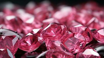 elegant rosa kristall bakgrund ai foto