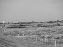 de ö av langeoog i Tyskland foto