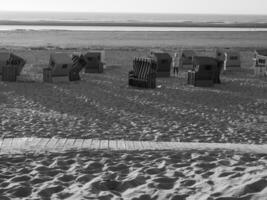 de ö av langeoog i Tyskland foto